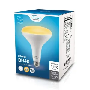 17W BR40 Dimmable LED Bulb - 110 Degree Beam - E26 Base - 1400 Lm