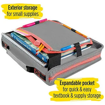 2'' ZIPPER BINDER W. EXPANDABLE POCKETS & MORE