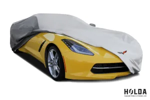 2005-2013 C6 Corvette Car Cover - Indoor/Outdoor Custom Car Cover with C6 Flag Logo