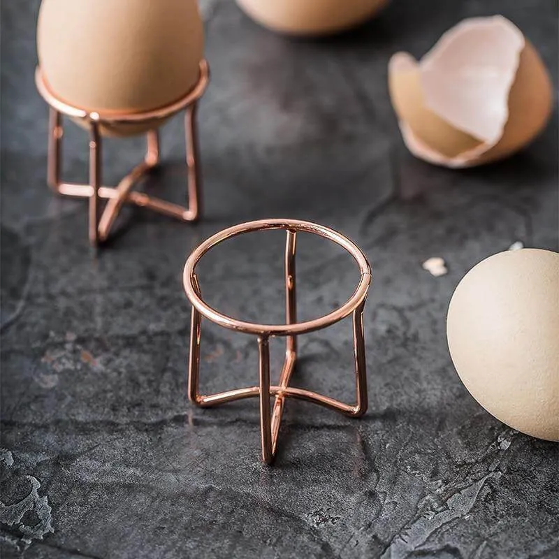 3pcs Elegant Metal Egg Holder