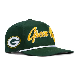 47 Brand Hitch Green Bay Packers Snapback Overhand Script Hat - Green