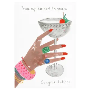 A Very Glamorous Cocktail Congratulations Card