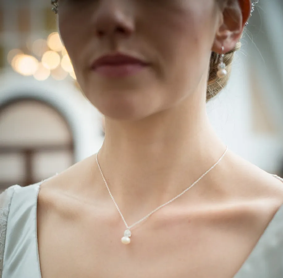 Abigail Bridal Back necklace