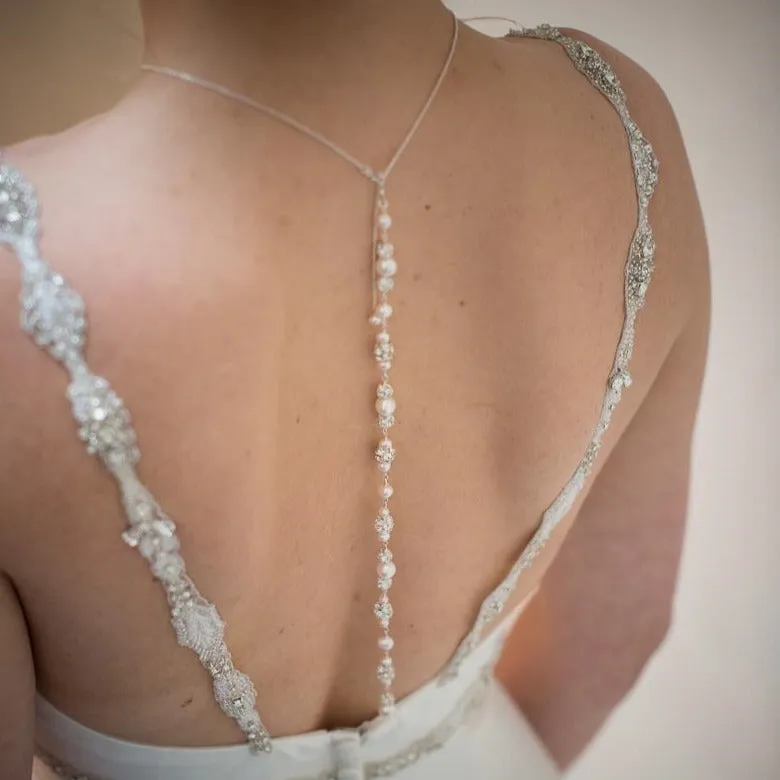 Abigail Bridal Back necklace