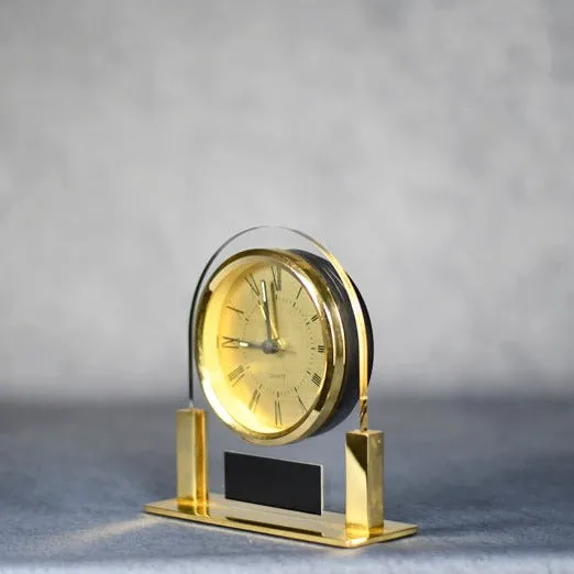 Acrylic Gold Face Clock