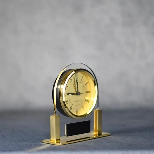 Acrylic Gold Face Clock