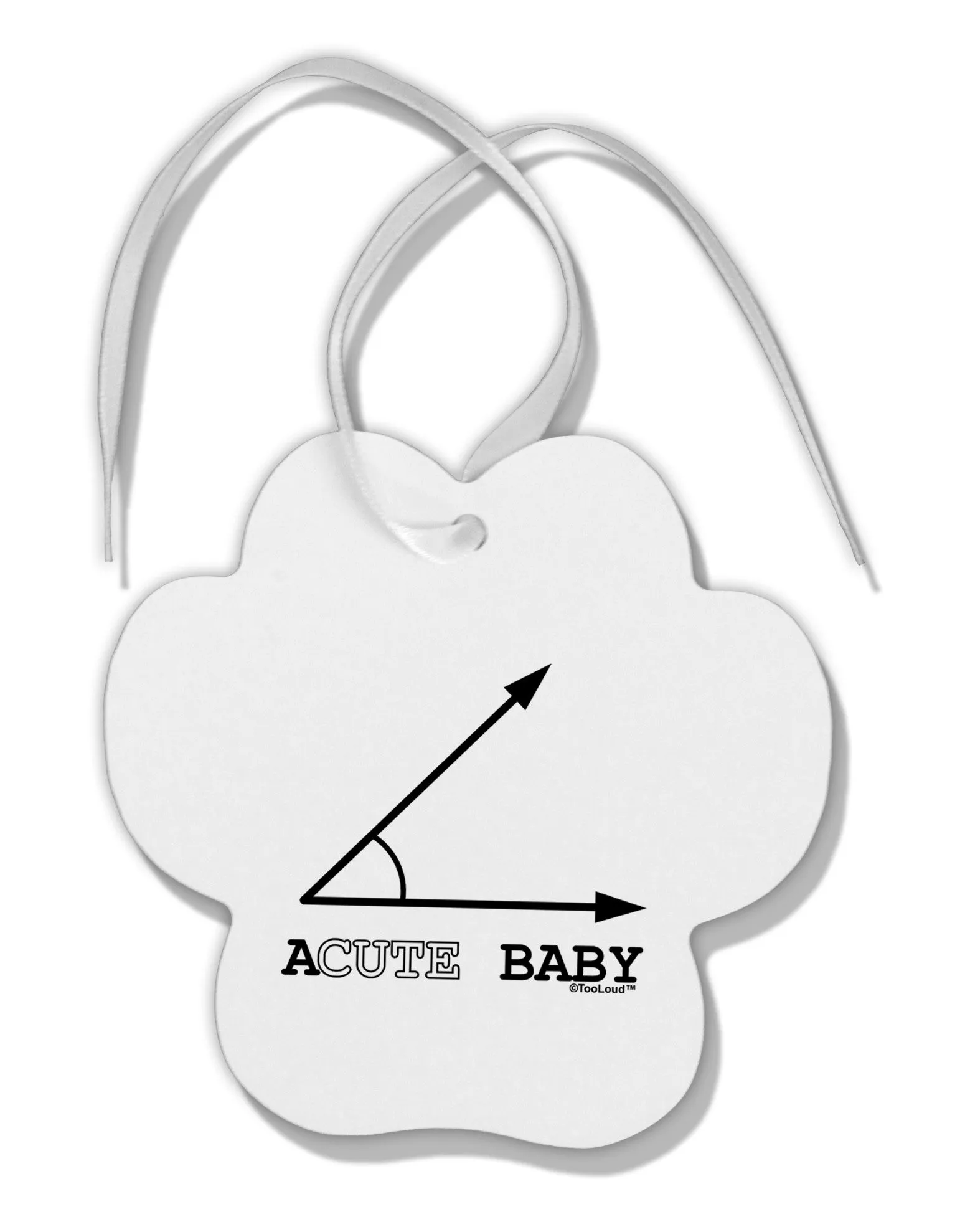 Acute Baby Paw Print Shaped Ornament