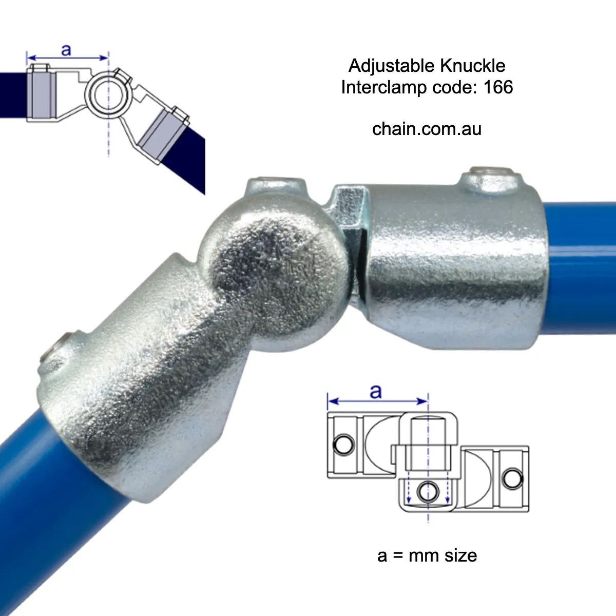 Adjustable Knuckle (Interclamp Code 166)