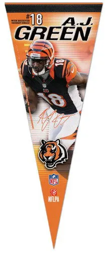 A.J. Green "Signature Series" Premium NFL Felt Collector's Pennant (2012) - Wincraft