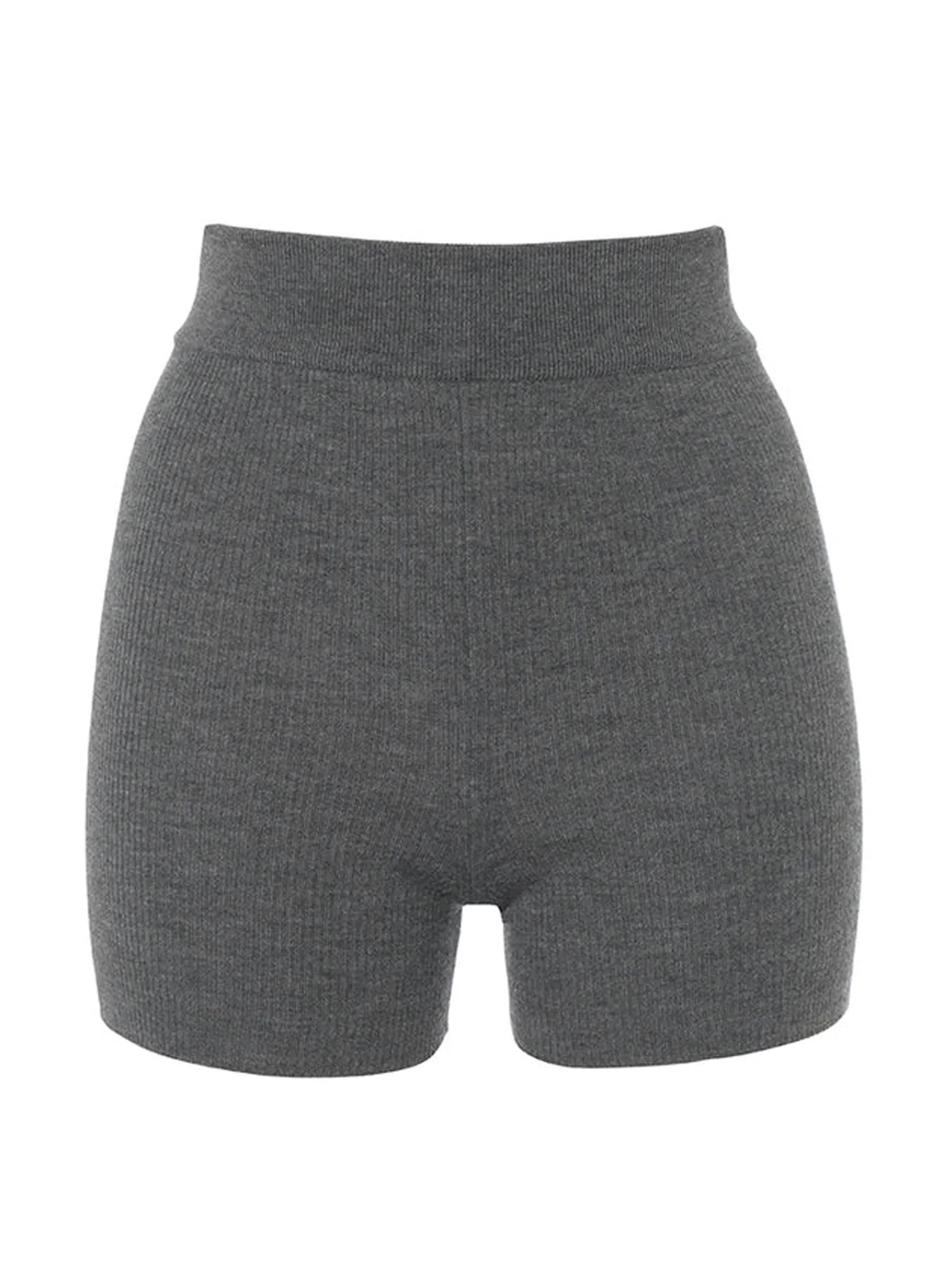 Alexa fine mini dark grey biker short