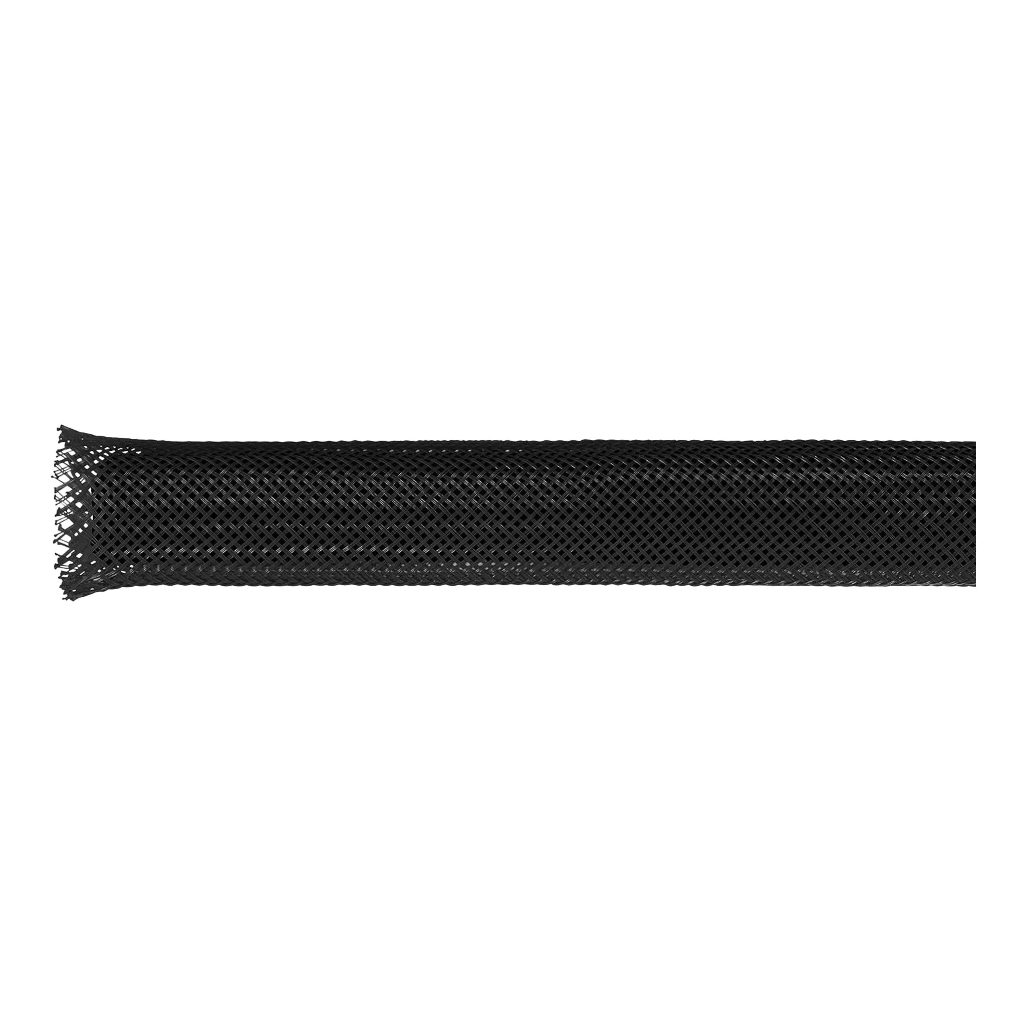 Altex Preferred MFG 1" Flame Retardant PET Expandable Braided Sleeving - 10ft - Black