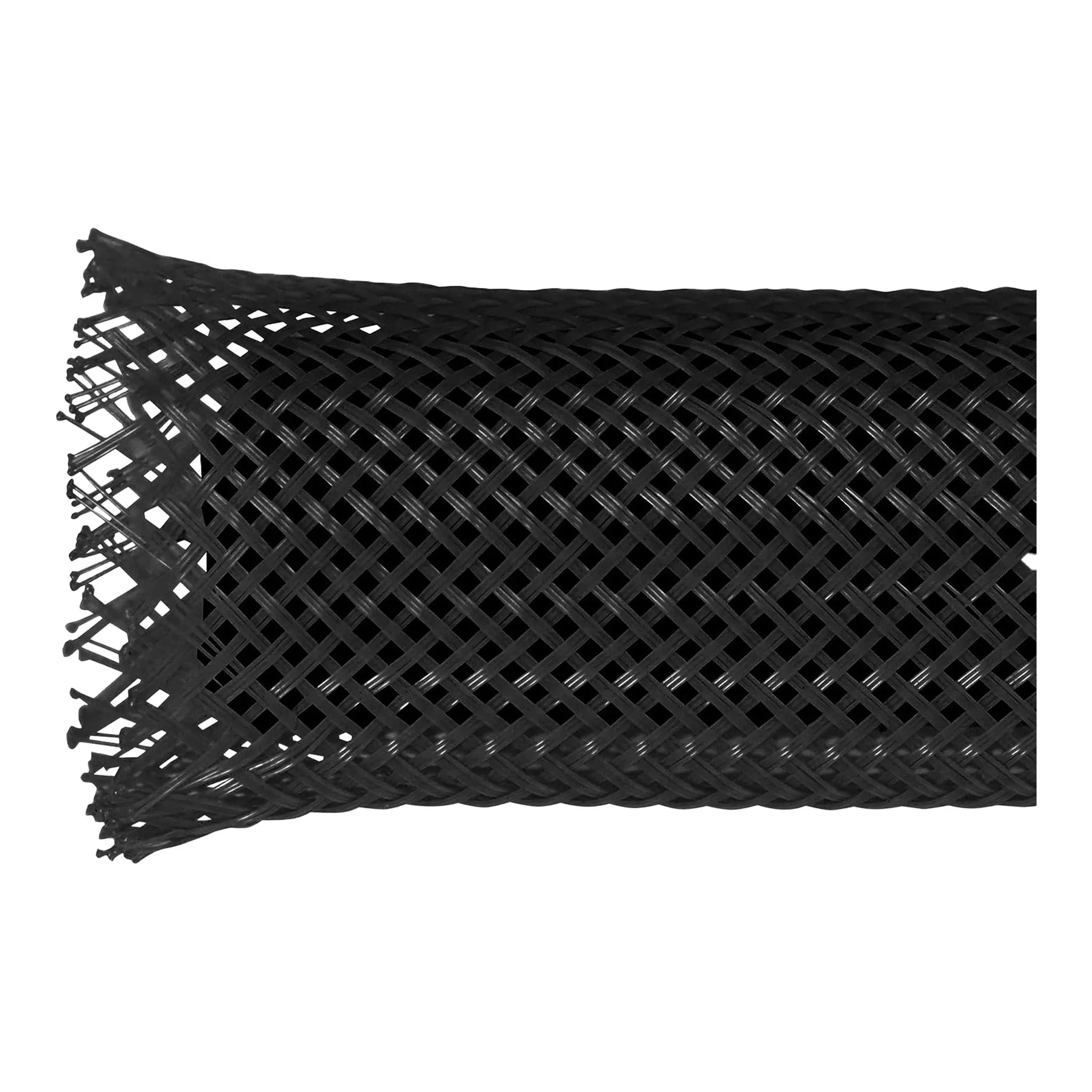 Altex Preferred MFG 1" Flame Retardant PET Expandable Braided Sleeving - 10ft - Black