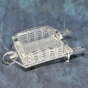 Ashtray / Salt Cellar, L.E. Smith Glass, Wheelbarrow, Vintage