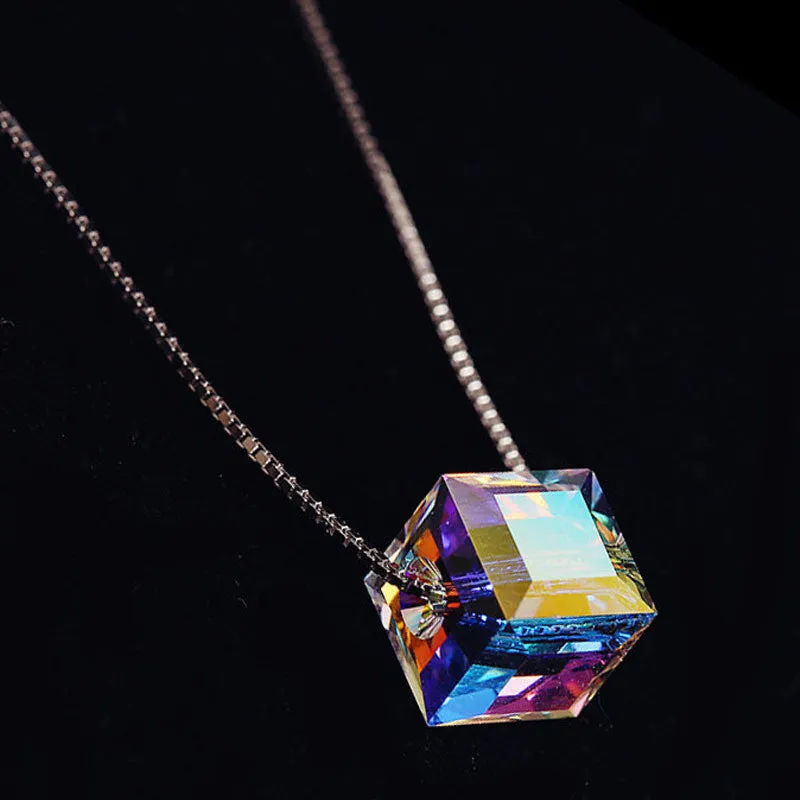 Aurora Cube Necklace