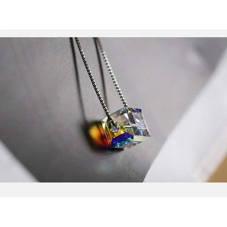 Aurora Cube Necklace