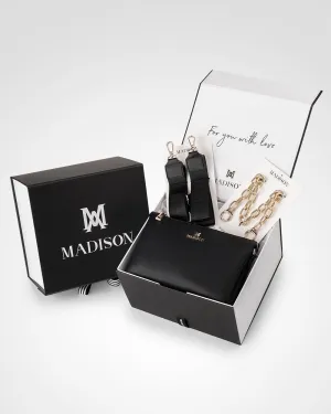 Avery "Wear it 3 Ways" Giftbox - Chain, Monogram & Matching Bag Strap