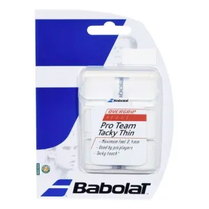 Babolat Pro Team Tacky Overgrip 3 Pack - White