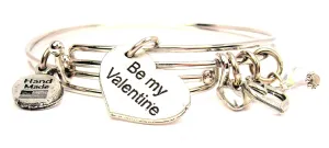 Be My Valentine Heart Expandable Bangle Bracelet Set