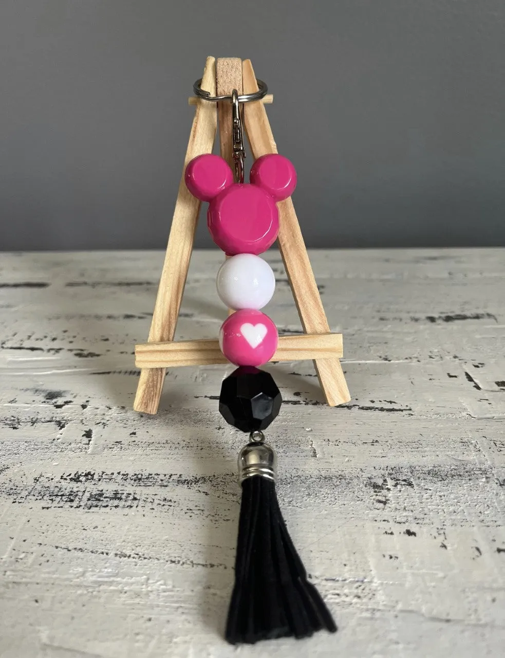 Bead and Tassel Keychain/Purse Charm