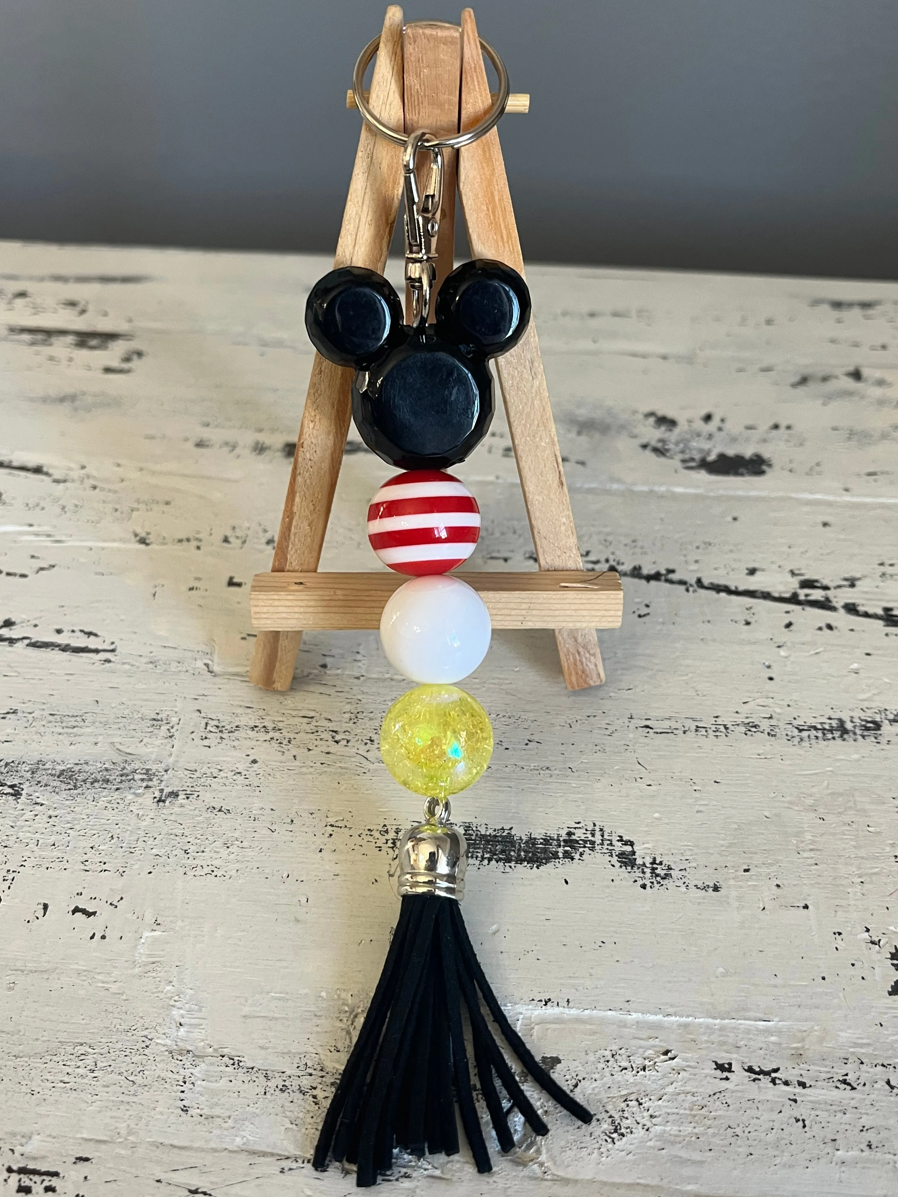 Bead and Tassel Keychain/Purse Charm