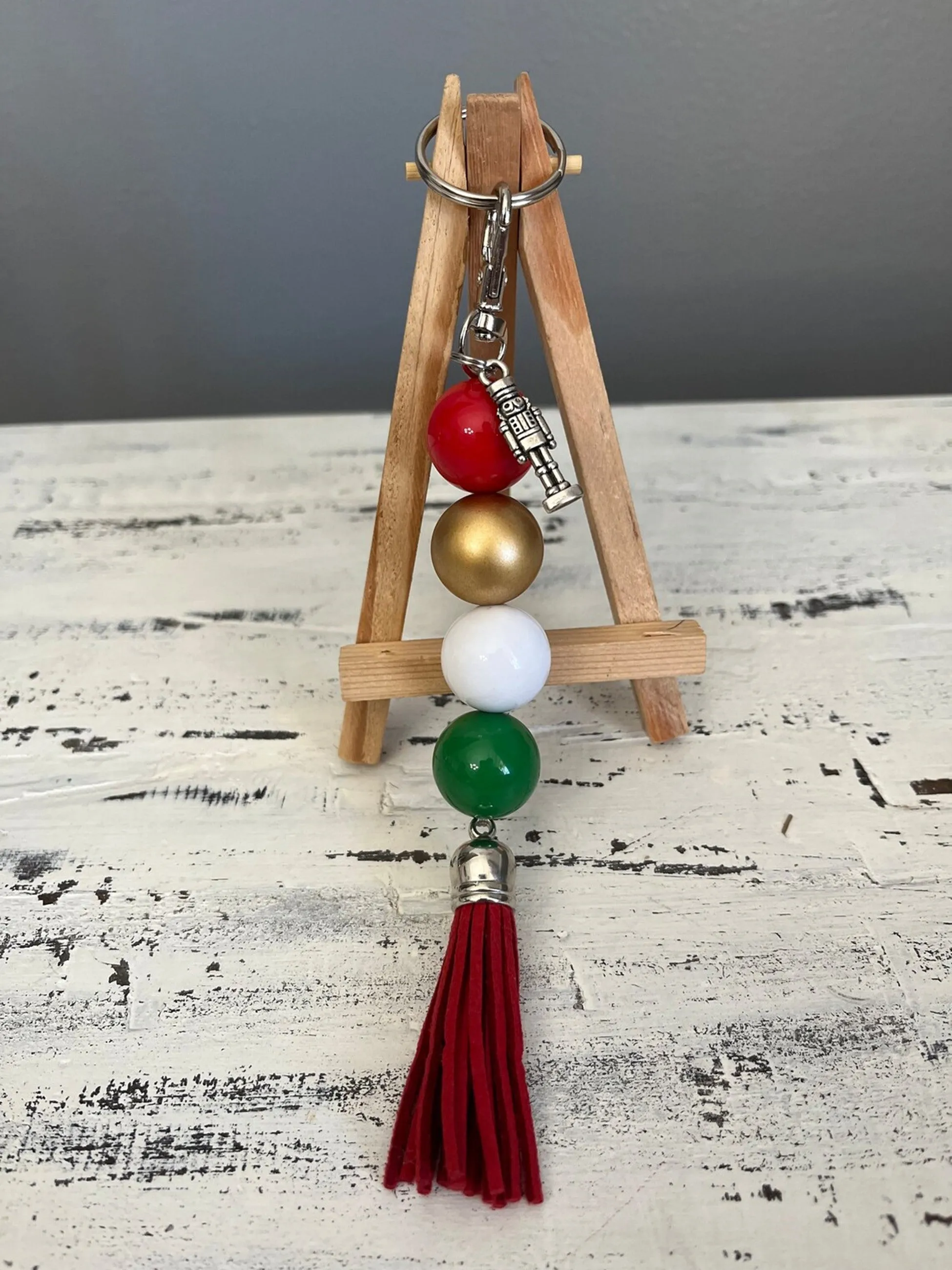 Bead and Tassel Keychain/Purse Charm