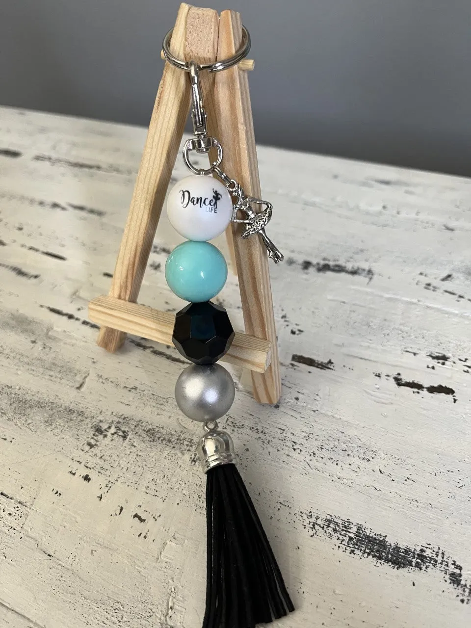 Bead and Tassel Keychain/Purse Charm