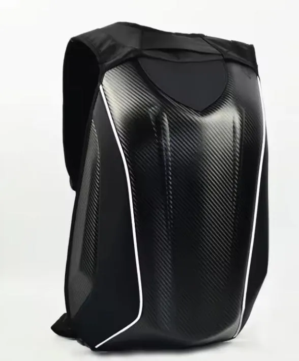 BFR Helmets Motorcycle Carbon Fibre Waterproof Hard Shell Backpack