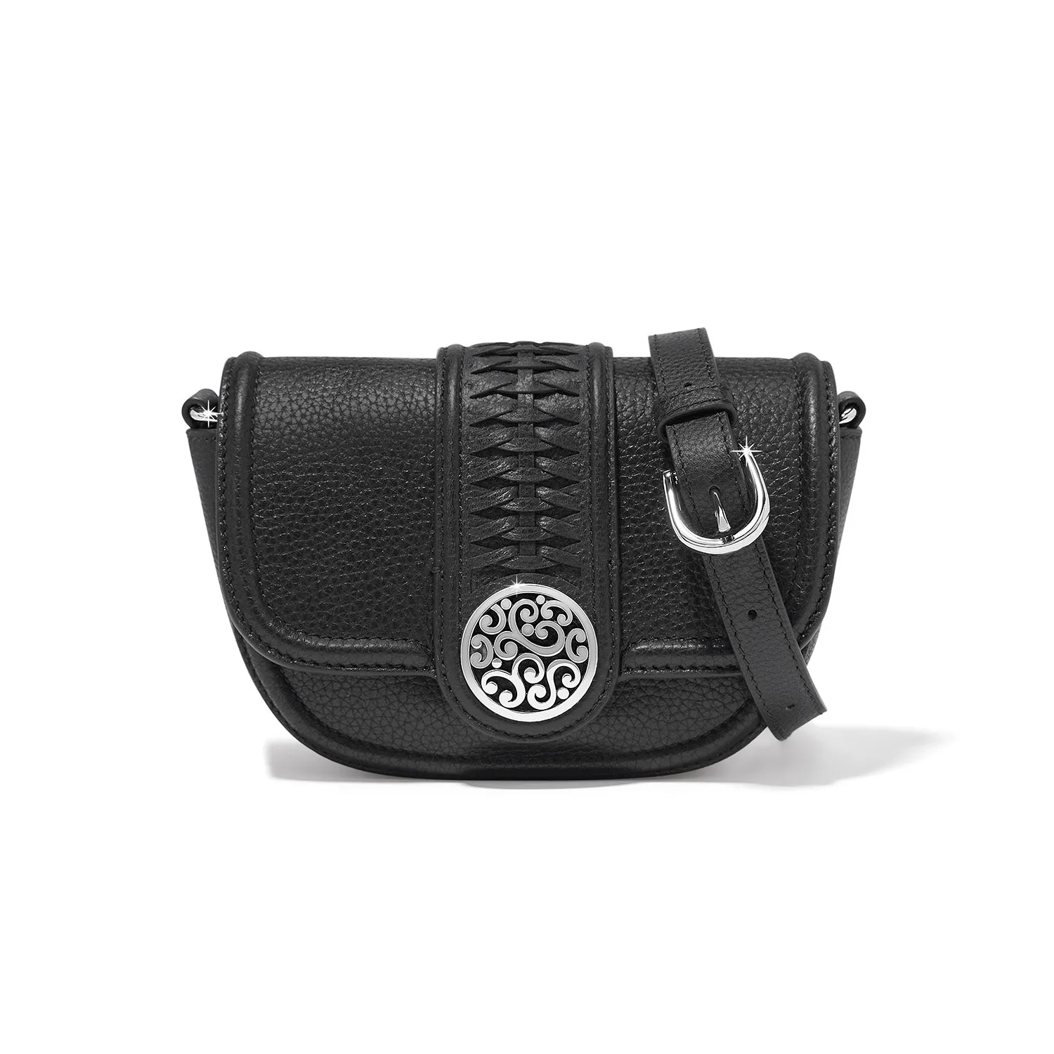 Black Emmie Flap Bag