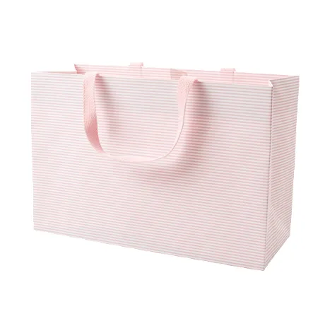 Blush Mini Stripe Gift Bag