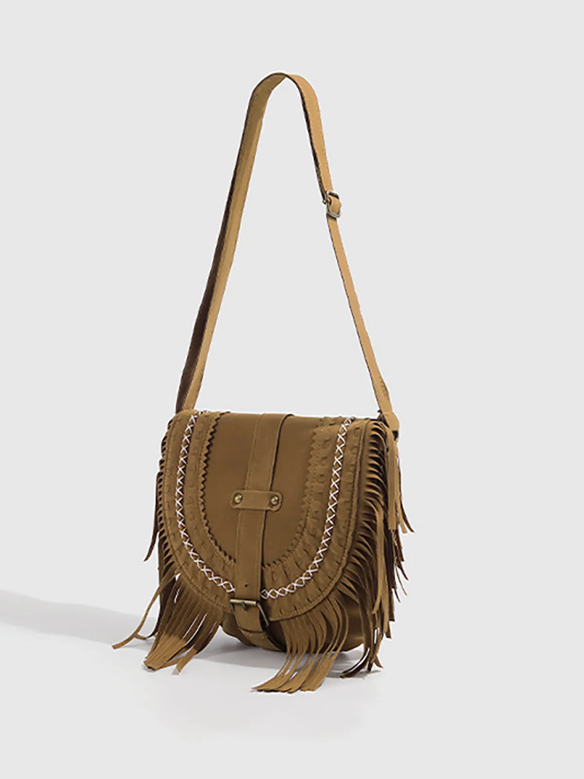 Boheme Buckle Flap Tassel Bag