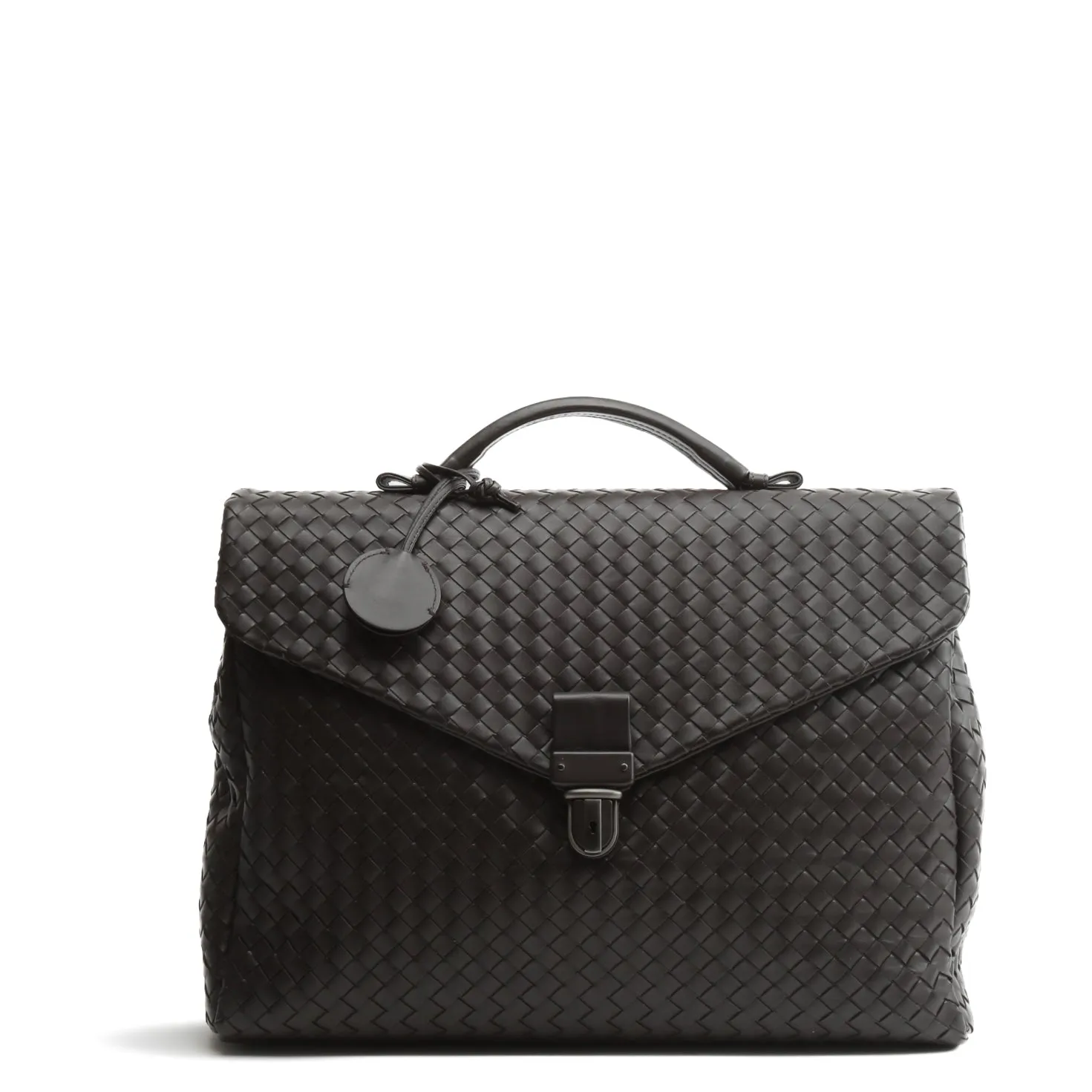 BOTTEGA VENETA Intrecciato Briefcase - Brown