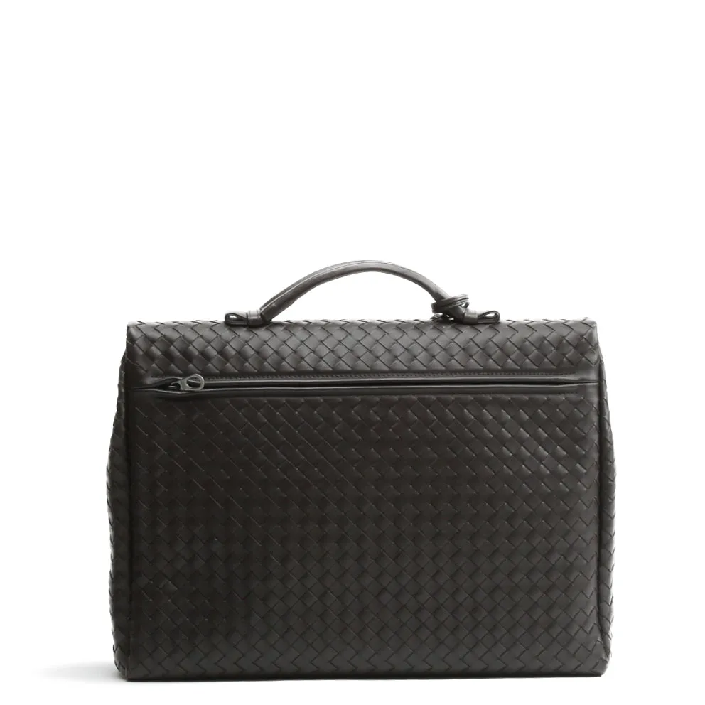 BOTTEGA VENETA Intrecciato Briefcase - Brown