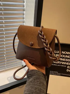 Braided Strap Bucket Shaped Bag