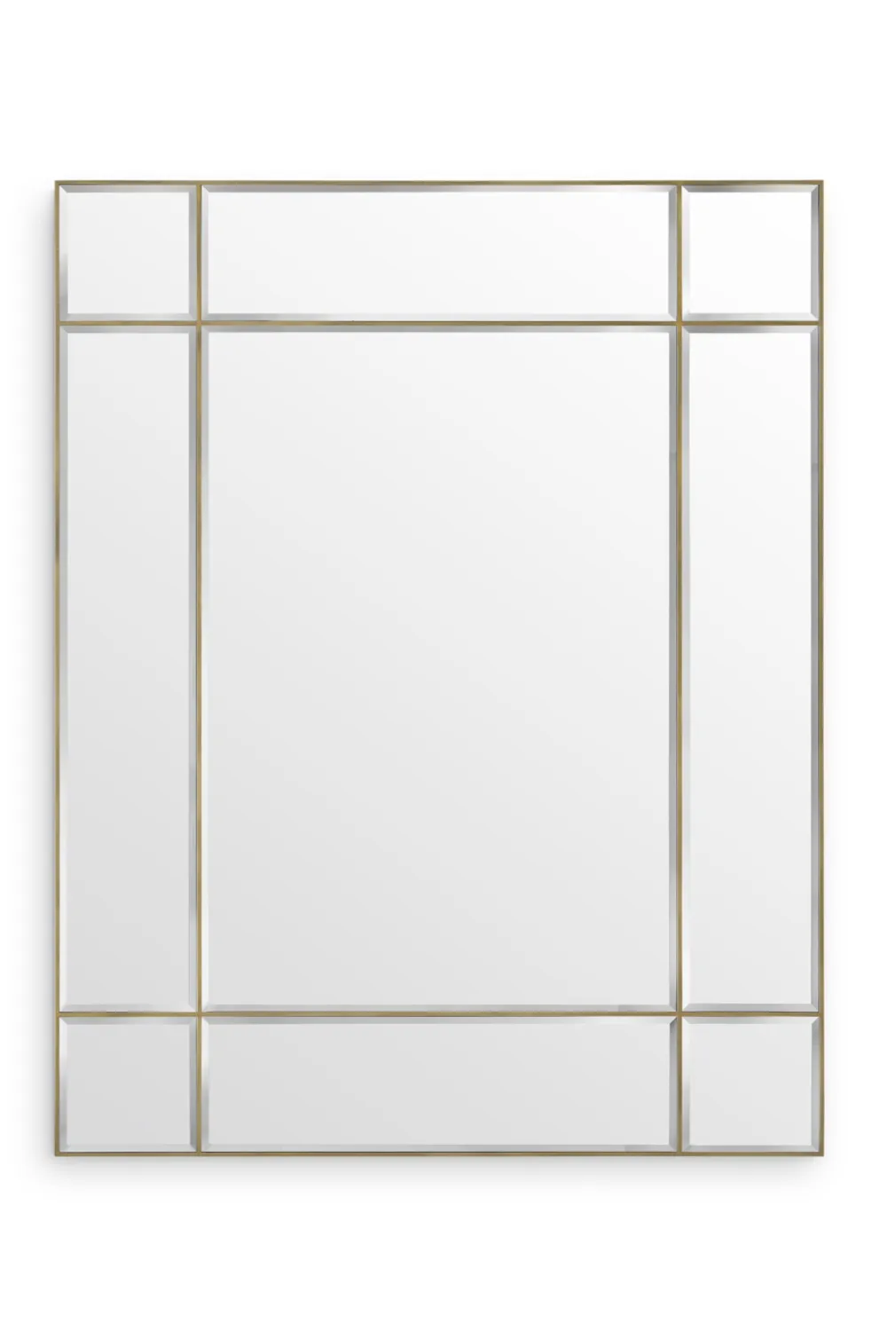 Brass Framed Bevelled Mirror XL | Eichholtz Beaumont