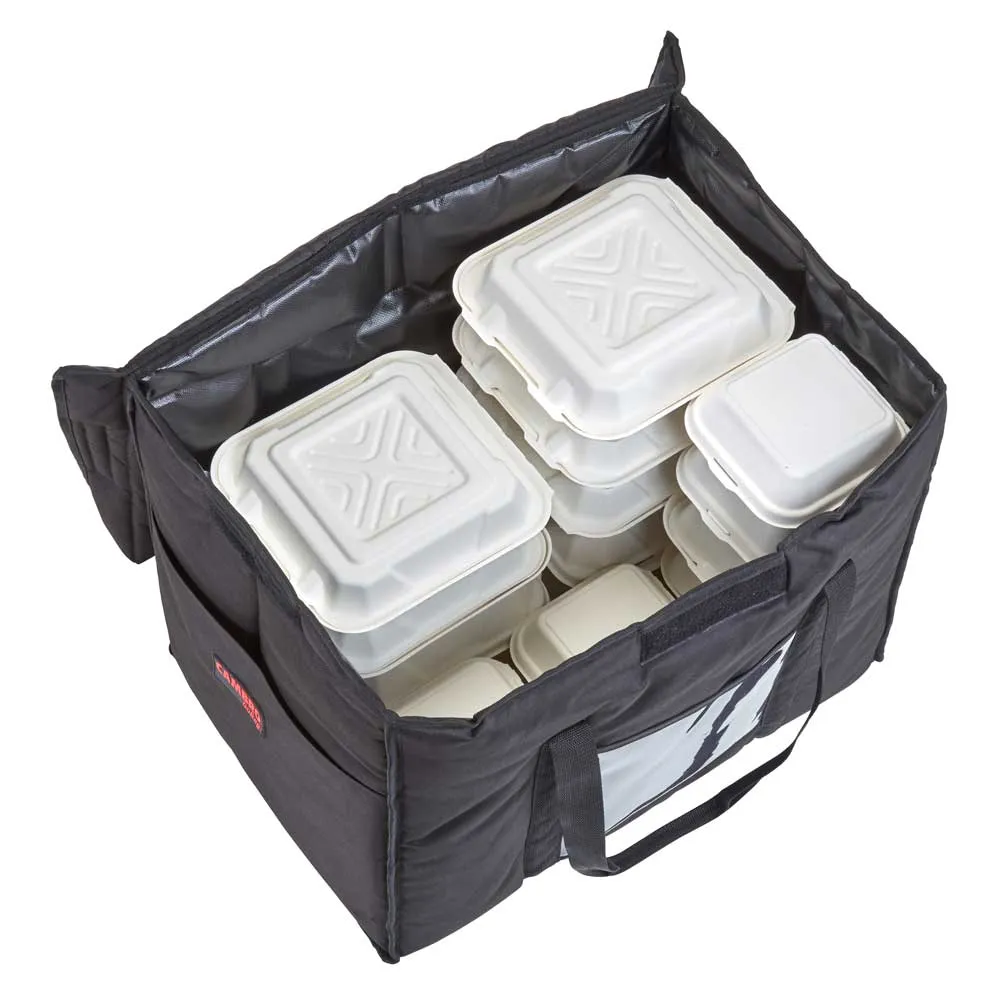 Cambro GBD211417110 GoBag Delivery Bag, Large, Black, 21" x 14"