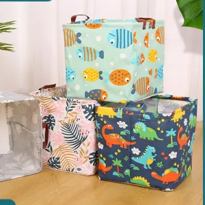 Cartoon Animal Print Cube Folding Storage Boxes