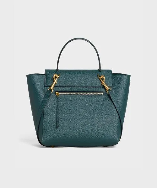 Celine Micro Belt Bag In Grained Calfskin Amazone