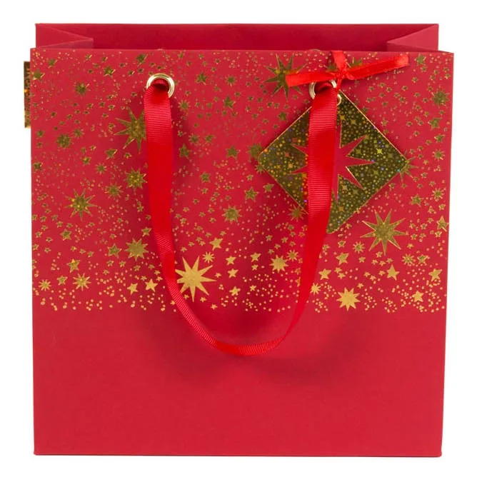 Christmas Gift Bag Red & Gold