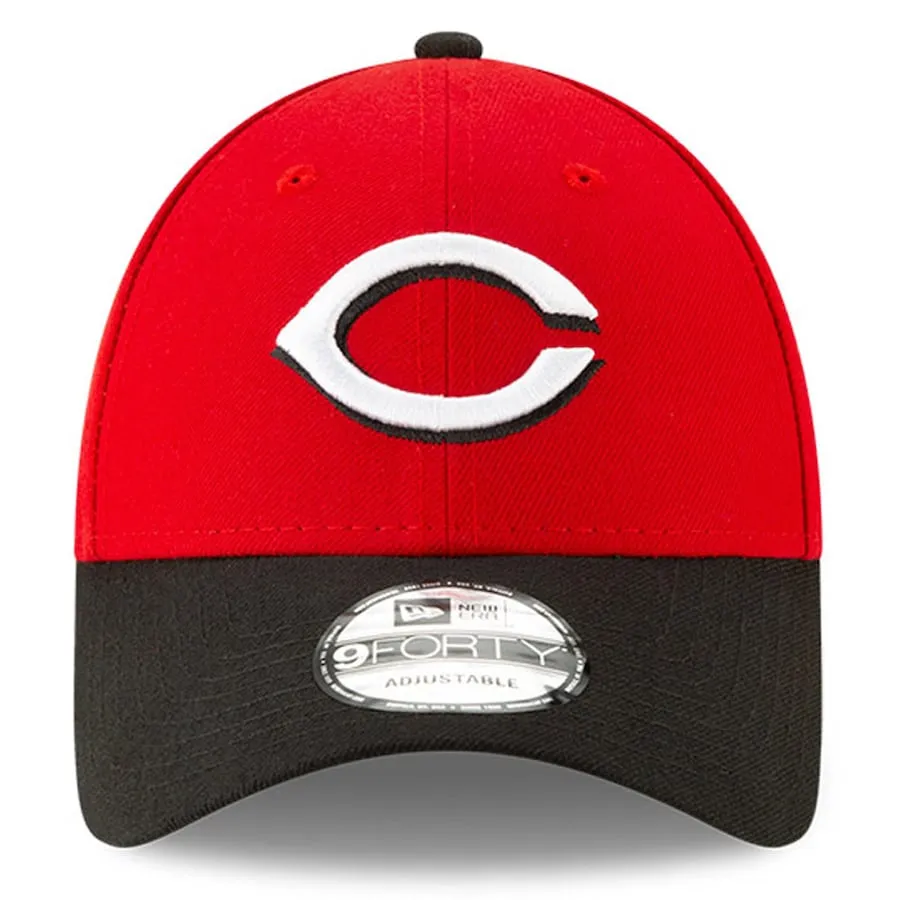 Cincinnati Reds Road New Era Men's League 9Forty MLB Baseball Adjustable Hat - Red