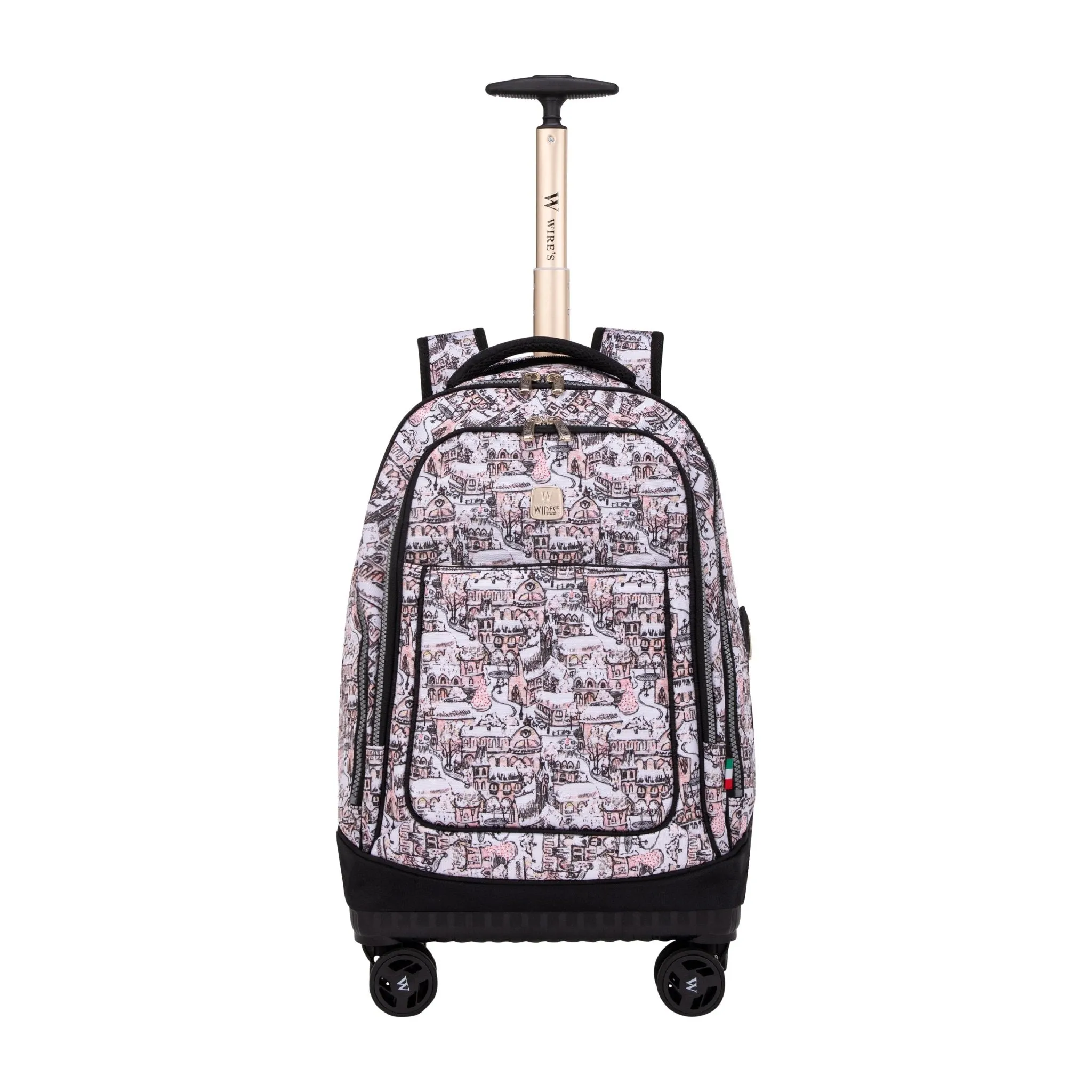 City 8-Wheels School Backpack Trolley Set (Lunch bag & Pencil Case)