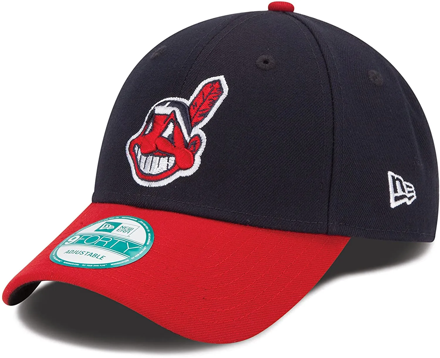 Cleveland Indians New Era Men's League 9Forty MLB Baseball Adjustable Hat - Retro