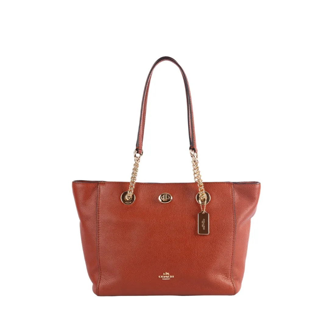 Coach Turnlock Chain Shoulder Bag