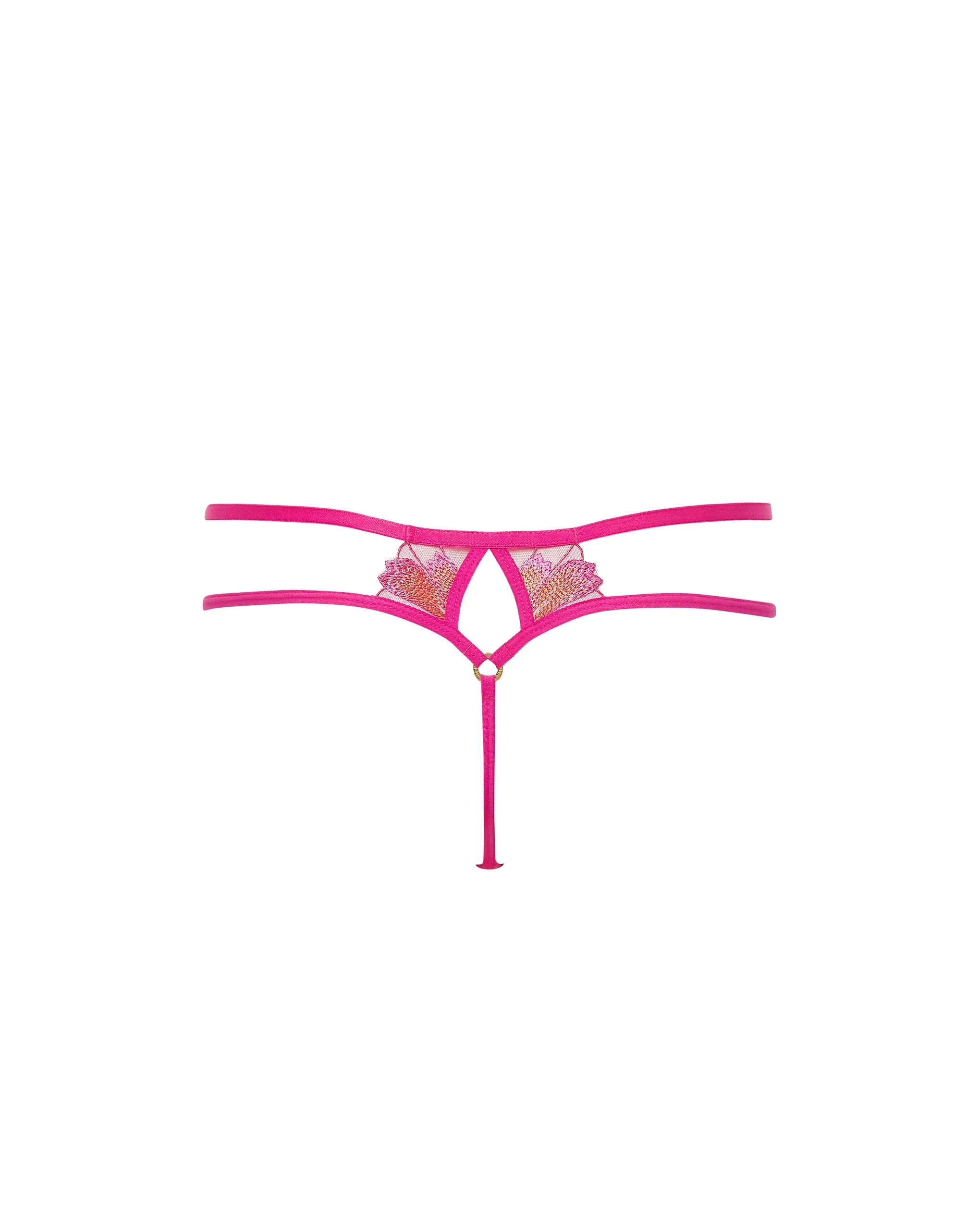 Colette Thong Fuchsia Pink/Orange Pepper