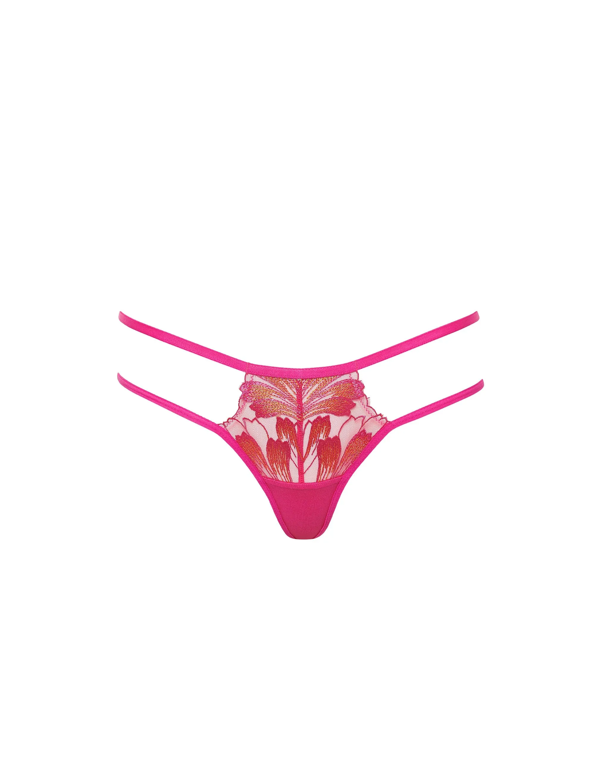 Colette Thong Fuchsia Pink/Orange Pepper