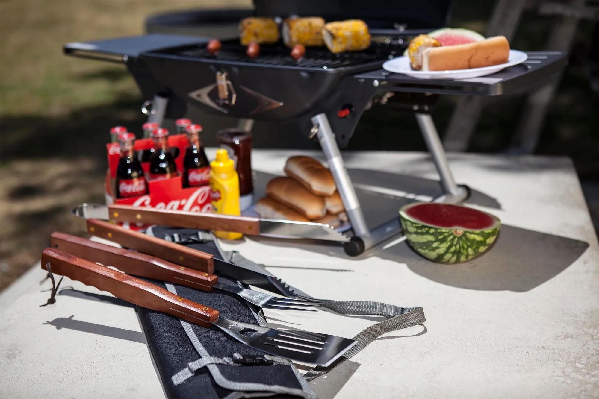 Colorado Buffaloes - 3-Piece BBQ Tote & Grill Set