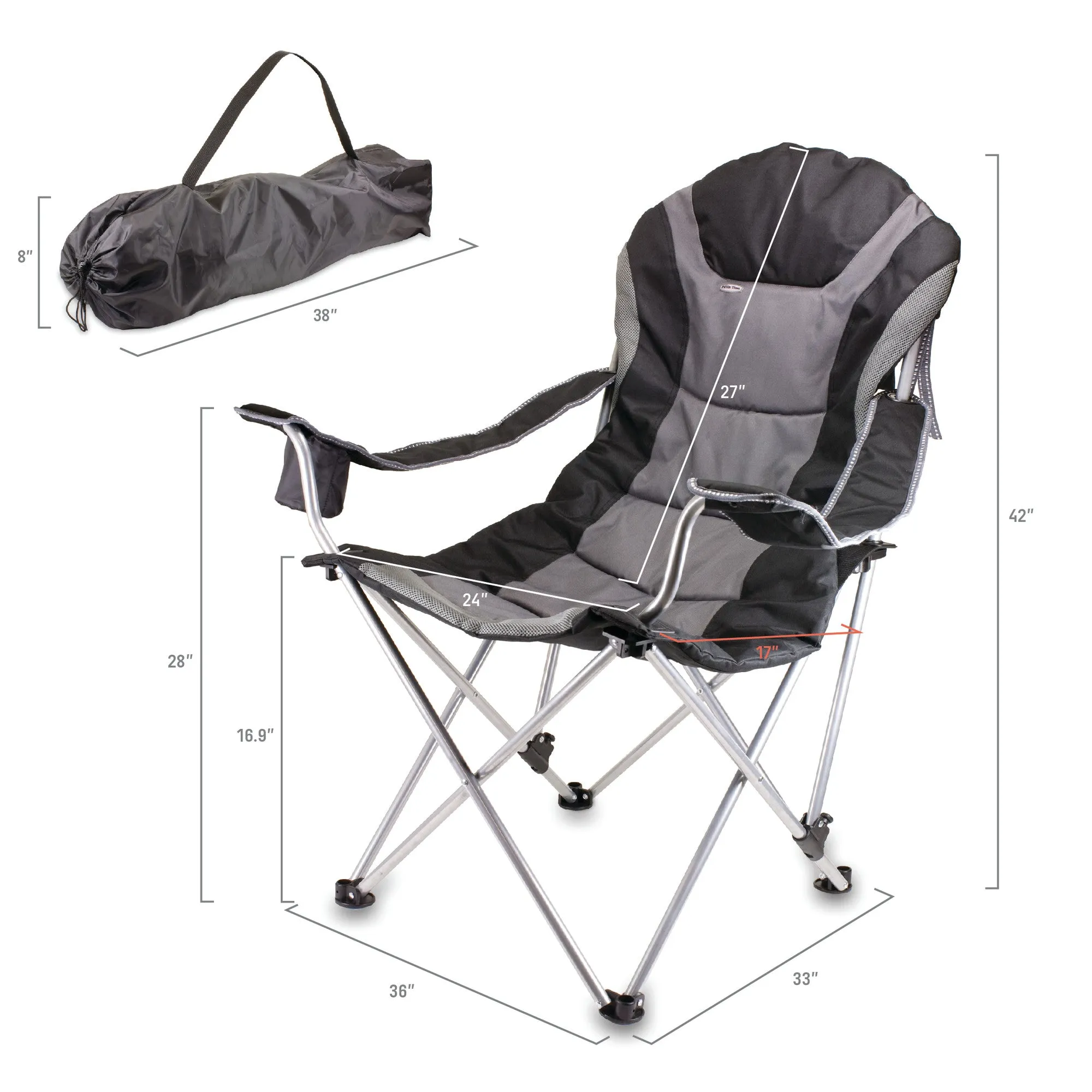 Cornell Big Red - Reclining Camp Chair