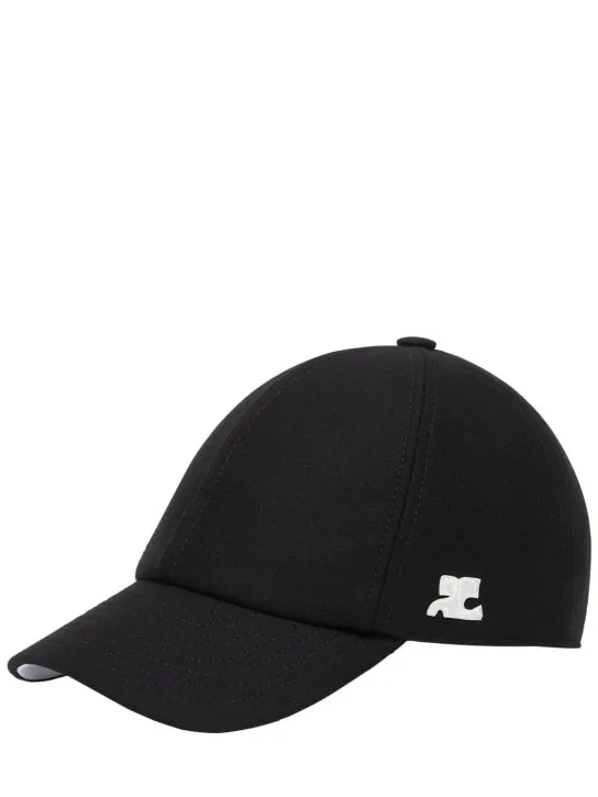 Courreges   Logo cotton baseball cap 