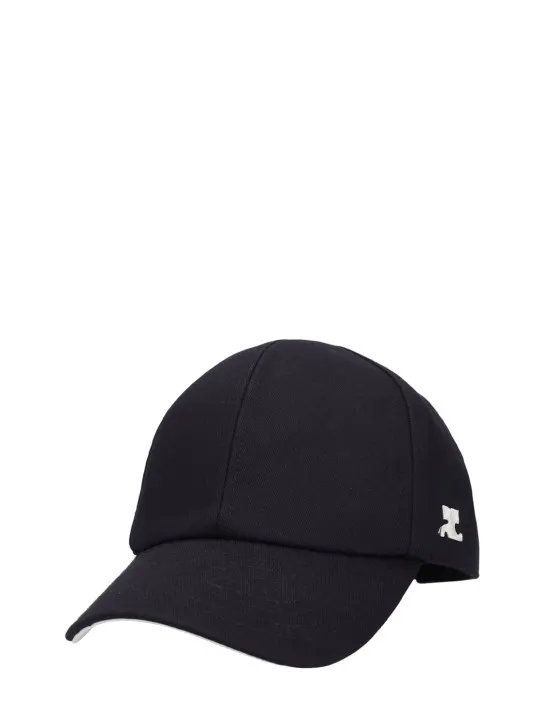 Courreges   Logo cotton baseball cap 