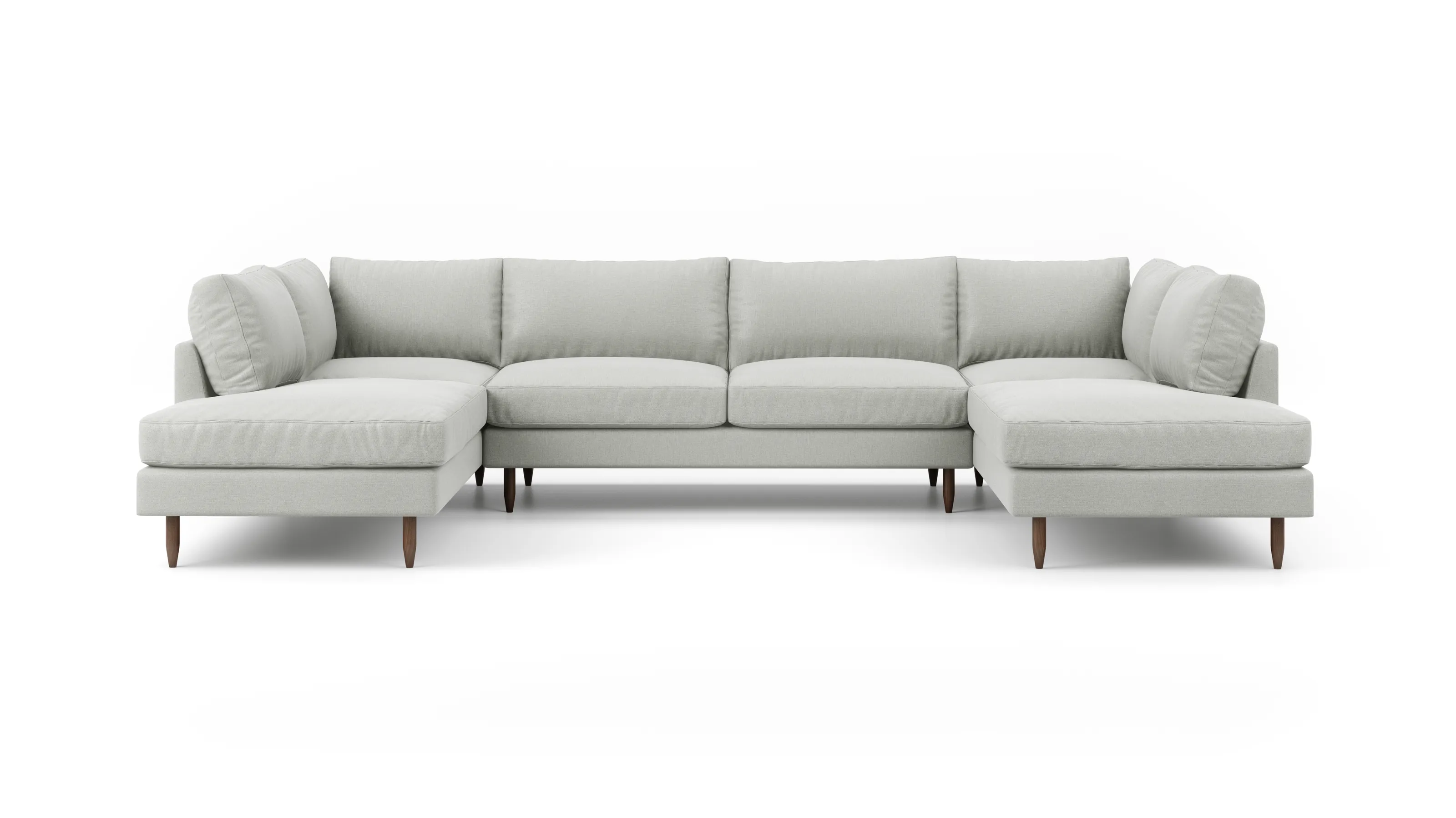 Crowd Pleaser U-Shaped Bumper Sectional  (75" x 139" x 75")