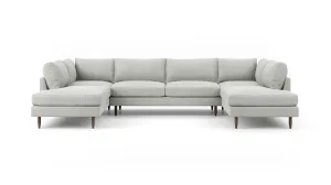 Crowd Pleaser U-Shaped Bumper Sectional  (95" x 139" x 95")